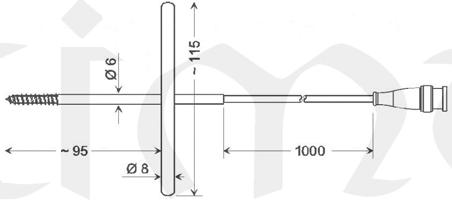 GGF 175-BNC - Snímač teploty pro zmražené zboží