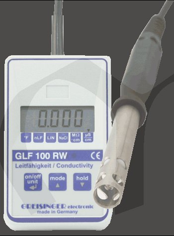 GLF 100 RW - Digitální konduktoměr pro demineralizované vody
